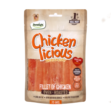 Dentalight Dog Treats Jerky Chicken Fillet 70g
