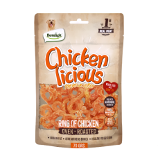 Dentalight Dog Treats Jerky Chicken Rings 70g