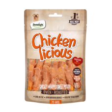 Dentalight Dog Treats Jerky Chicken Wrapped & Sweet Potato 70g