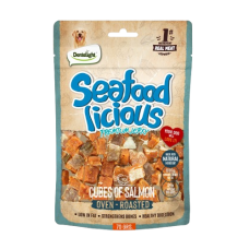 Dentalight Dog Treats Jerky Salmon Cube 70g