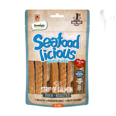 Dentalight Dog Treats Jerky Salmon Strip 70g