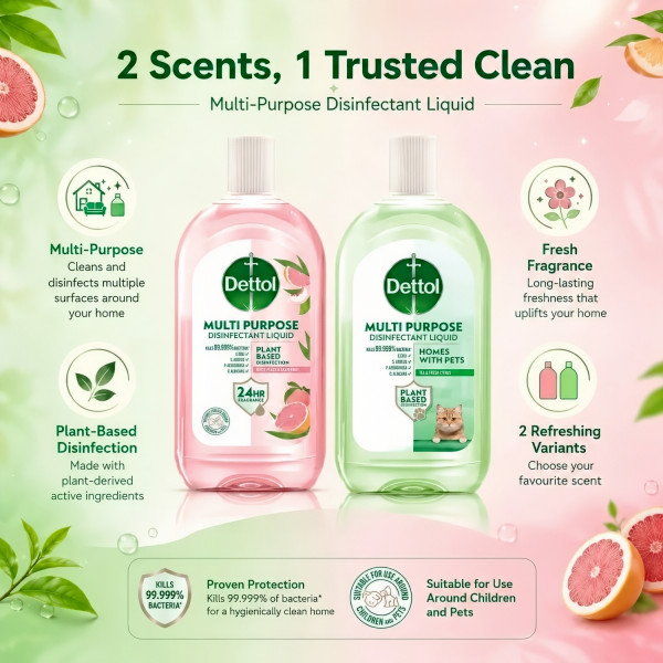 Dettol Disinfectant Liquid Tea & Citrus 1L