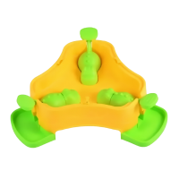 Dooee Pet Toy Interactive 3 in 1 Feeder Yellow