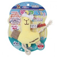 Doggyman Yellow Alpaca Soft Dog Toy