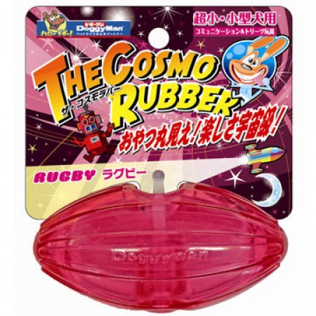 Doggyman Toy Cosmo Rubber Rugby Red Small