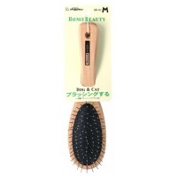 DoggyMan Home Beauty Tip Wooden Brush (Medium) for Cats & Dogs 