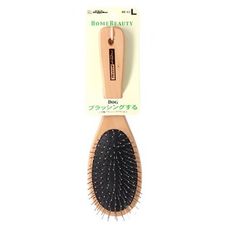 DoggyMan Pet Brush Home Beauty Wooden Tip (Large)