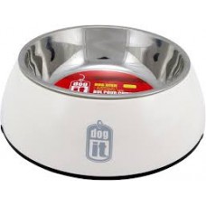 Dogit 2-In-1 Durable Bowl Medium White