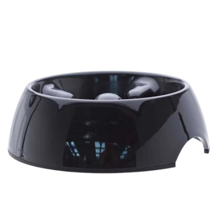 Dogit Bowl Go-Slow Anti-Gulp Medium 600ml Black
