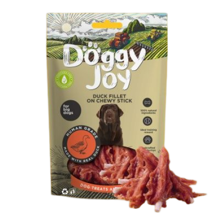 Doggy Joy for Medium and Large Breed Duck Fillet on Chewy Stick 90g (3 Packs)