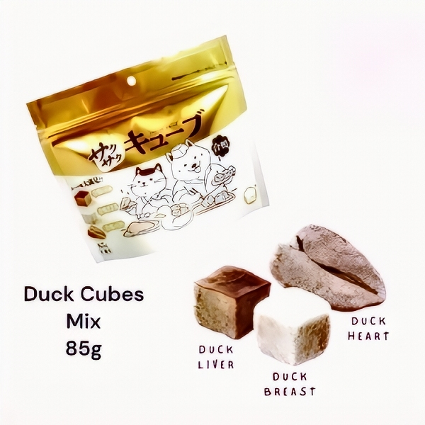 Hell's Kitchen Pet Freeze Dried Duck Mixed Cubes 85g