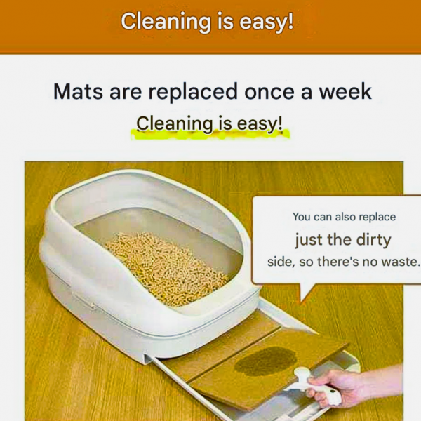 NyanTomo Deodorizing Antibacterial Mat 6pcs/pack