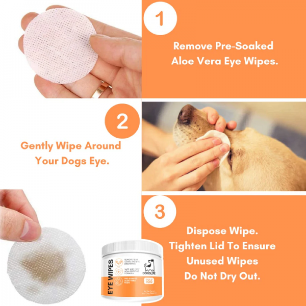 DogsLife Wipes Eye Cleaning (100 Pcs)