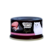 Fancy Feast Canned Food Royale Whitemeat Tuna w/Seafood Strips 85g