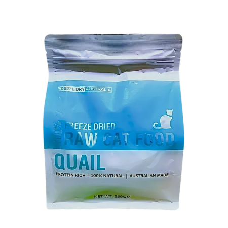 Freeze Dry Australia Raw Cat Food Quail 250g