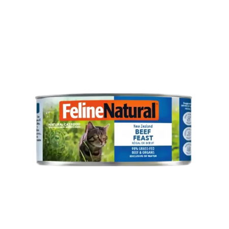 Feline Natural Canned Food Beef Feast 85g x24