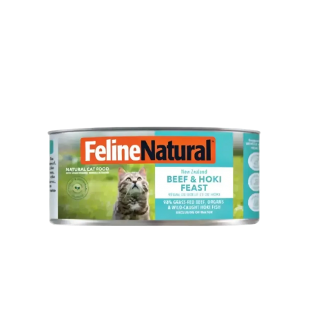 Feline Natural Canned Food Beef & Hoki Feast 85g x12