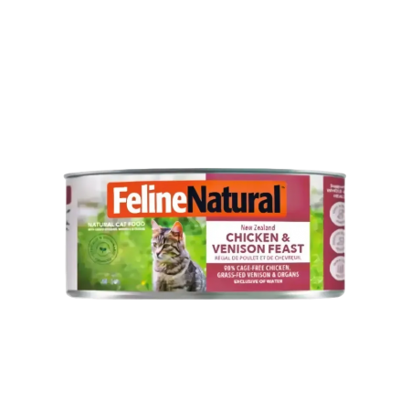 Feline Natural Canned Food Chic & Venison Feast 85g