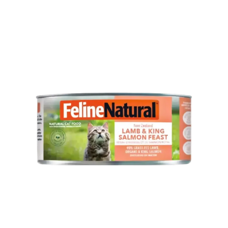 Feline Natural Canned Food Lamb & King Salmon Feast 85g