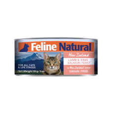 Feline Natural Canned Food Lamb & King Salmon Feast 85g
