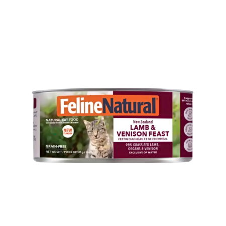 Feline Natural Canned Food Lamb & Venison Feast 85g x24