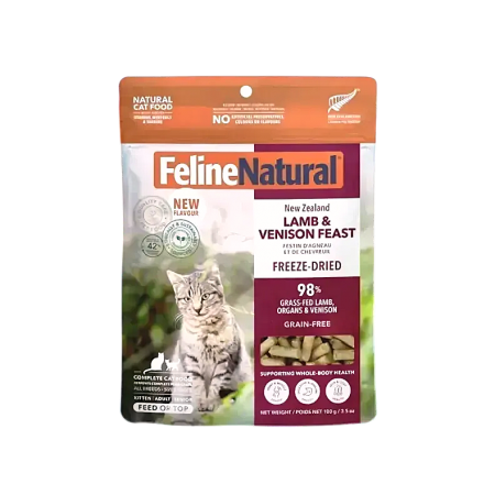 Feline Natural Freeze Dried Lamb & Venison Feast 100g