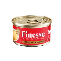Finesse Grain-Free Chicken with Anchovies in Gravy 85g Carton (24 Cans)