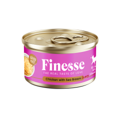 Finesse Grain-Free Chicken with Sea Bream in Gravy 85g 