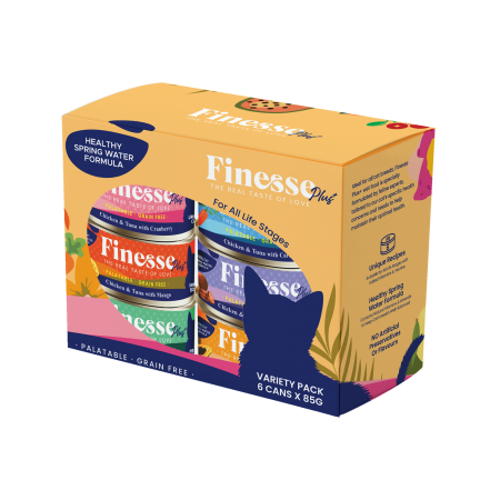 Finesse Canned Food Plus Variety Set Pure Healthiness (6 cans)