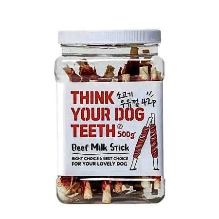 Think Your Dog Teeth Beef Milk Stick 500g