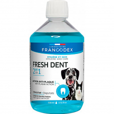 Francodex Fresh Dent 2in1 (Anti-Plaque Action) for Dogs & Cats 500ml