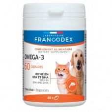 Francodex Omega-3 (Rich in EPA and DHA) for Dogs & Cats 60's