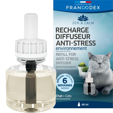 Francodex Diffuseur anti-stress + recharge chats - 48ml