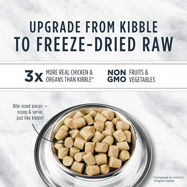 Instinct Raw Meals Freeze Dried Chicken Recipe Cat Food 9.5oz