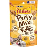 Friskies Party Mix Natural Yums Chicken Cat Treat 60g (3 Packs)