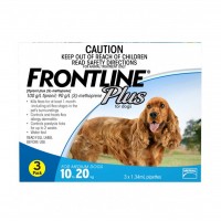 Frontline Plus Tick & Flea for Medium Dogs  (10kg - 20kg ) 3 pack