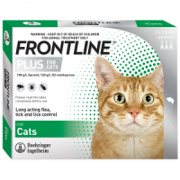 Frontline Plus Tick & Flea for Cats (3 doses)