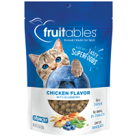 Fruitables Crunchy Chicken Flavor with Blueberry Cat Treats 70g (3 Packs)