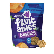 Fruitables Biggies Pumpkin & Blueberry Dog Treats 16oz