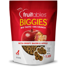 Fruitables Biggies Crispy Bacon & Apple Dog Treats 16oz