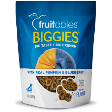Fruitables Biggies Pumpkin & Blueberry Dog Treats 16oz