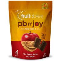 Fruitables PB N' Joy Peanut Butter & Apple Bar Dog Treats 6oz (2 Packs)