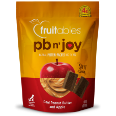 Fruitables PB N' Joy Peanut Butter & Apple Bar Dog Treats 6oz (2 Packs)