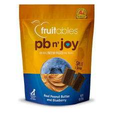 Fruitables PB N' Joy Peanut Butter & Blueberry Bar Dog Treats 6oz