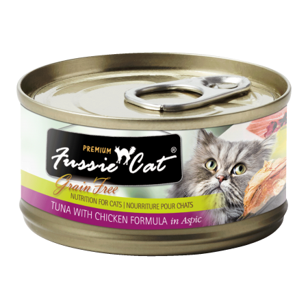 Fussie Cat Black Label Tuna and Chicken 80g Carton (24 Cans)