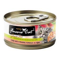 Fussie Cat Black Label Tuna and Prawns 80g
