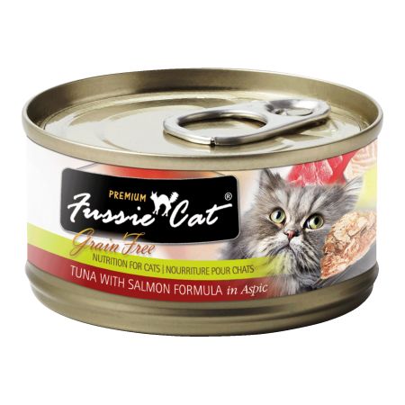 Fussie Cat Black Label Tuna and Salmon 80g Carton (24 Cans)