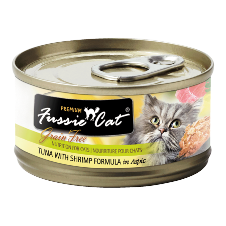 Fussie Cat Black Label Tuna and Shrimp 80g
