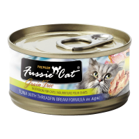Fussie Cat Black Label Tuna and Threadfin Bream 80g Carton (24 Cans)