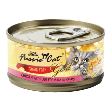 Fussie Cat Gold Label Chicken and Egg 80g